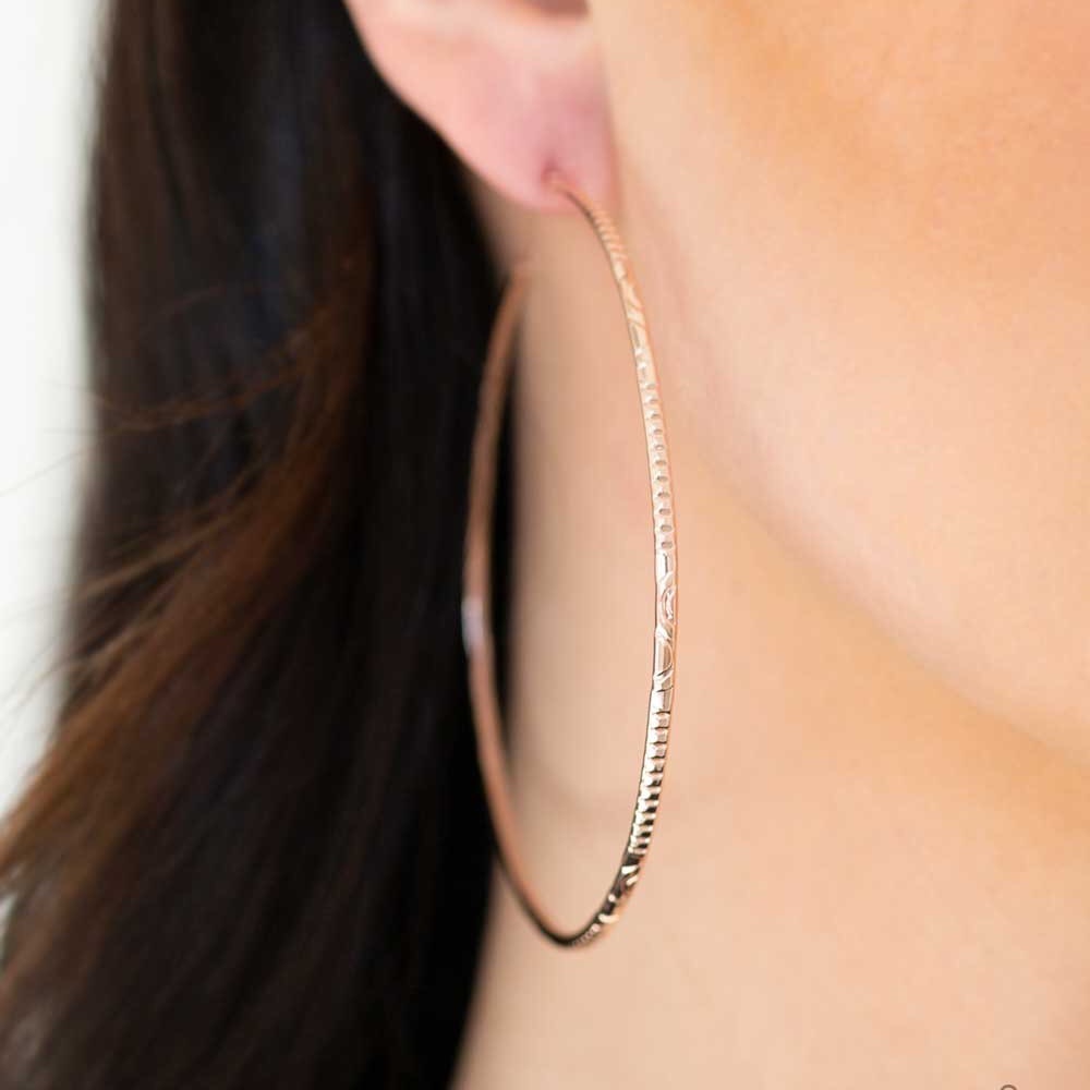 Gold hoop earrings